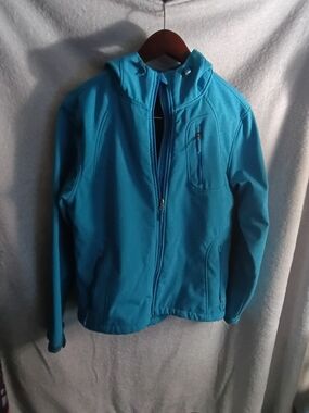 Diamond Supply Co. Teal Hooded Softshell Jacket
